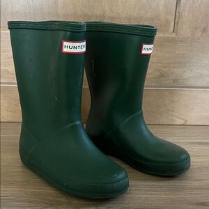 Hunter Dark Green Waterproof Boots